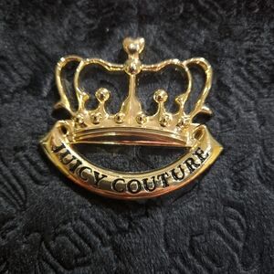 Juicy Couture Black Velour Makeup Bag
